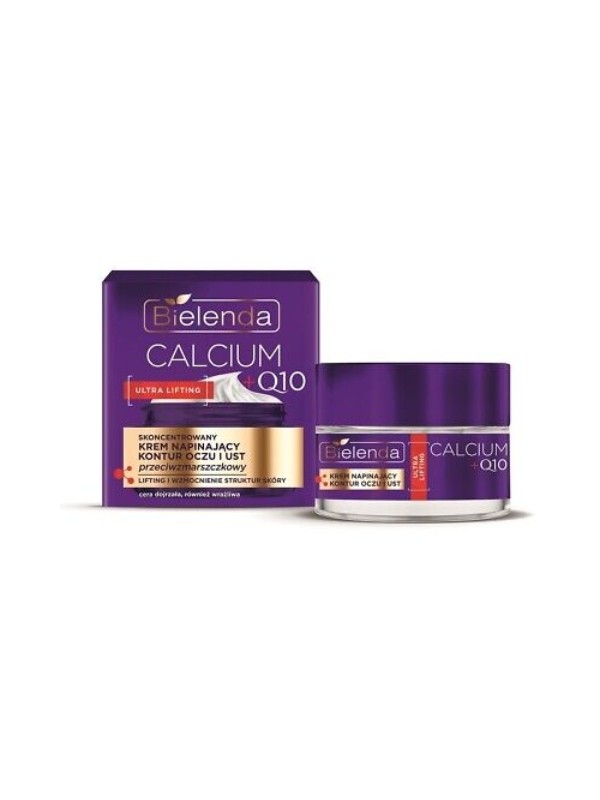 Bielenda CALCIUM + Q10 concentrated Face cream tightening the contour of eyes and lips 15 ml