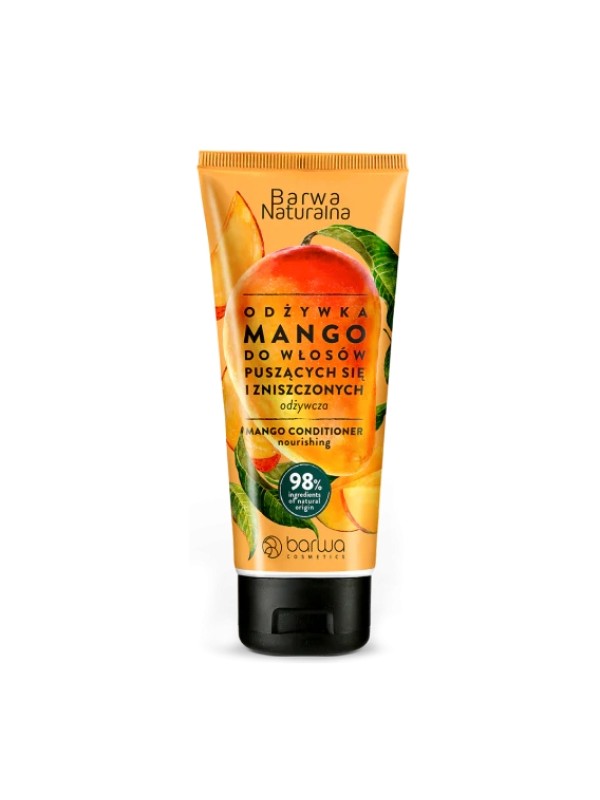 Barwa Naturalna Conditioner for frizzy and damaged hair Mango in a 200 ml tube