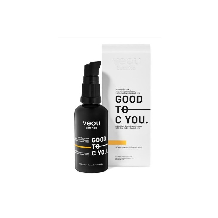 Veoli Botanica Good to C You. Antioxidant Brightening Face Concentrate with Ultrastable Vitamin C 15% 40 ml