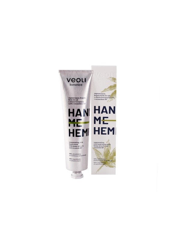 Veoli Botanica Hand Me Hemp rich regenerating hand cream with hemp oil 5 % 75 ml