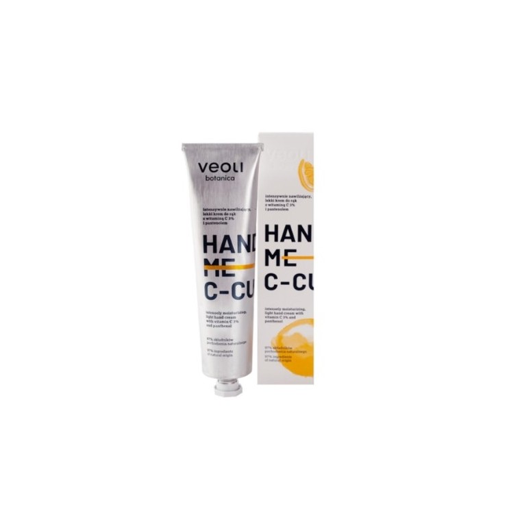 Veoli Botanica Hand Me C-Cure intensywnie nawilżający lekki Krem do rąk z witamina C 3% 75 ml