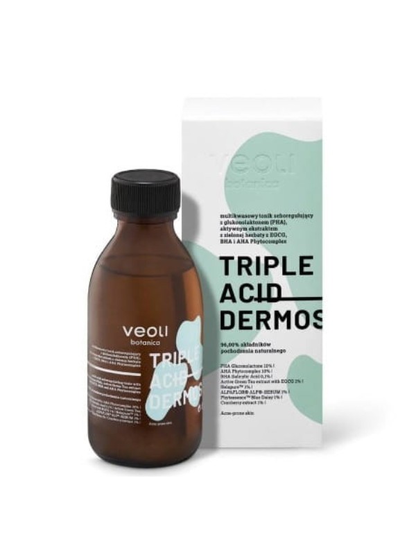 Veoli Botanica Triple Acid Dermosolution multi-active sebum-regulating facial toner 150 ml