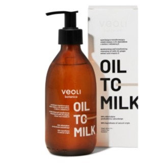 Veoli Botanica Oil to Milk nawilżająco-transformujący Olejek do mycia ciała z 2% ekstraktem z imbiru 290 ml