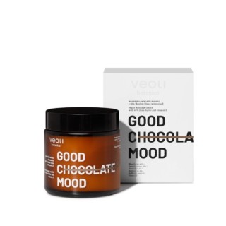 Veoli Botanica Good Chocolate Mood vegan body massage candle with 40% Shea butter and vitamin E 100 ml