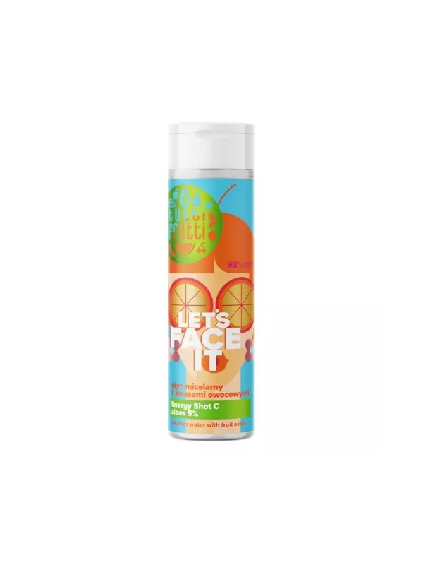 Farmona Tutti Frutti Let's Face It Cleansing Micellar Fluid with fruit acids and Aloe 5 % + Energy Shot C 200 ml