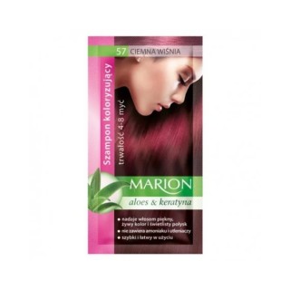 Marion Coloring shampoo with aloe extract 4-8 washes /57/ Dark cherry 40 ml