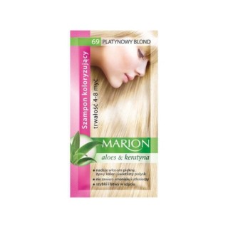 Marion Szampon koloryzujący z wyciągiem z aloesu 4-8 myć /69/ Platynowy Blond 40 ml