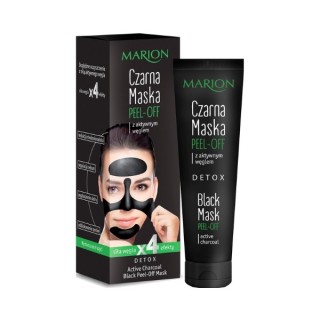 Marion Detox Black Peel-off Mask for the face with activated carbon 25 g