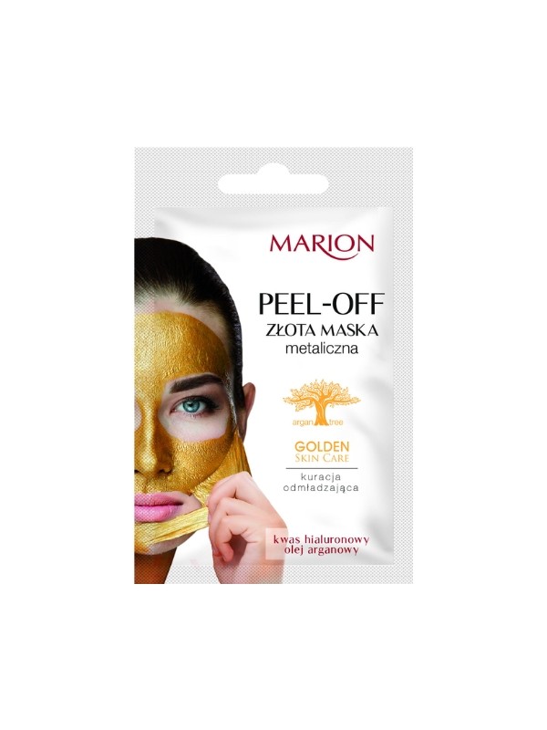 Marion Golden Skin Care Złota Maska Peel-off do twarzy Kuracja odmładzająca 6 g