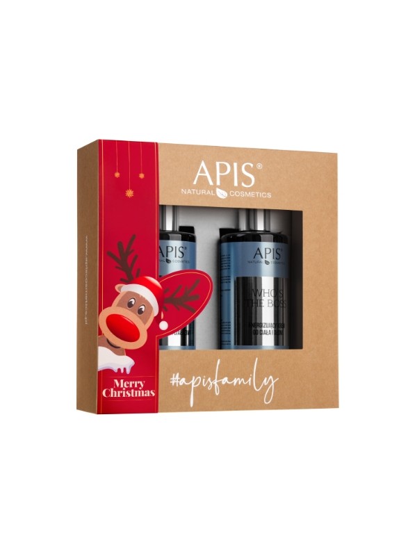 Apis Who's The Boss gift set: Body and hand cream 300 ml + Shower gel 300 ml