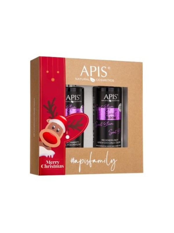 Apis Sweet Bloom gift set: Body and hand cream 300 ml + Shower gel 300 ml