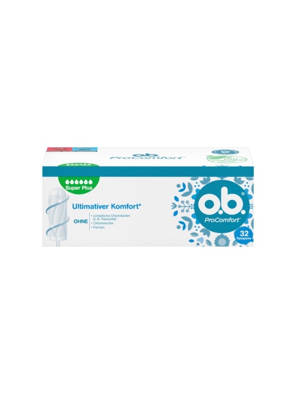 OB ProComfort Super Plus hygienic tampons, 32 pieces