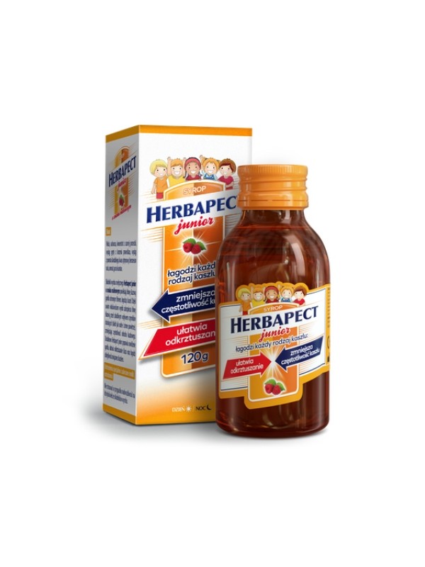 Herbapect Junior Syrup for children with Raspberry flavor 120 g