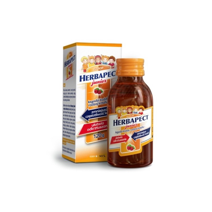 Herbapect Junior Syrup for children with Raspberry flavor 120 g
