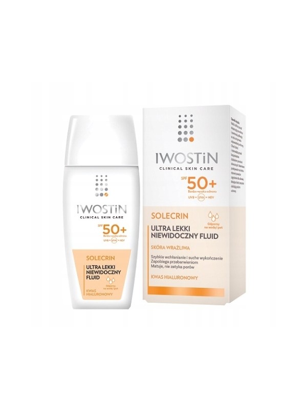 Iwostin Solecrin Ultra lekki niewidoczny Fluid do twarzy SPF50 40 ml