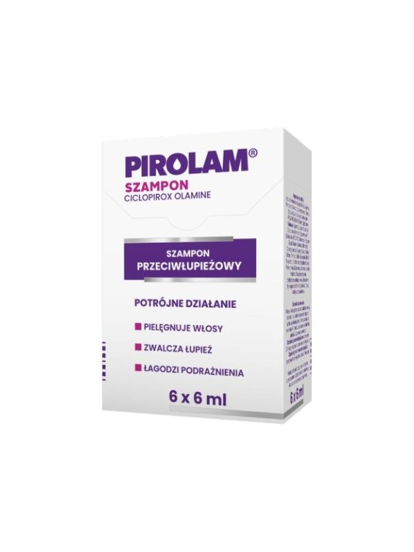 Pirolam Szampon przeciwłupieżowy w saszetkach 6 x 6 ml