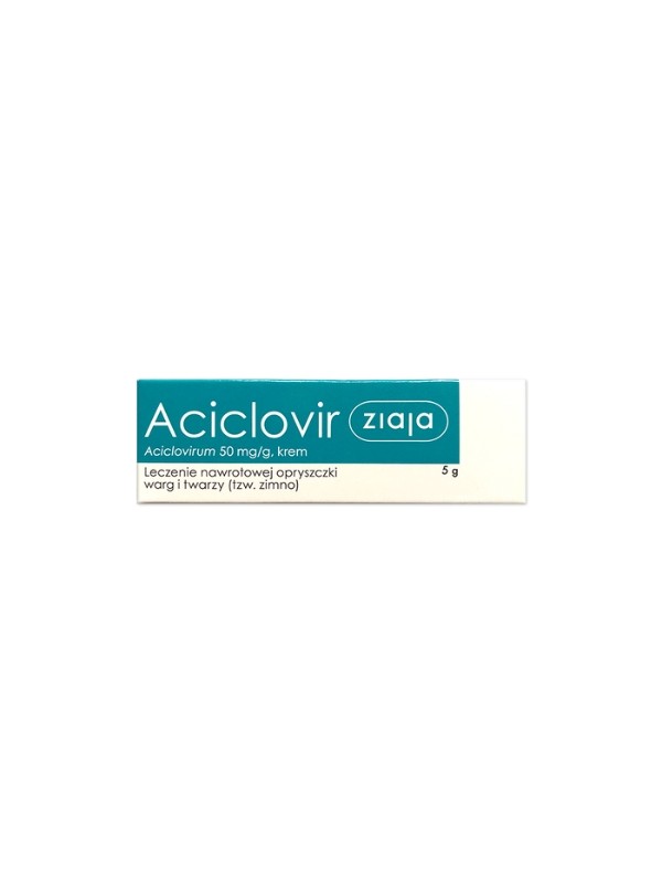 Ziaja Aciclovir 50 mg/g Krem 5 g