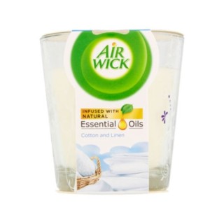 Airwick Świeca zapachowa COTTON AND LINEN 105 g