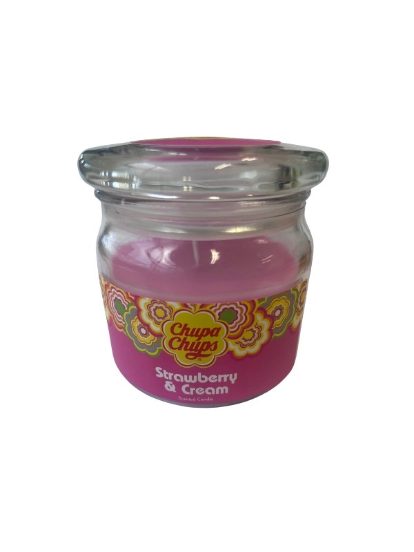 Swizzels Chupa Chups Strawberry & Cream scented candle 227 g