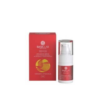 BasicLab Esteticus Emulsion Facial Serum with 0.3% Pure Retinol, 3% Vitamin C and Coenzyme Q10 15 ml