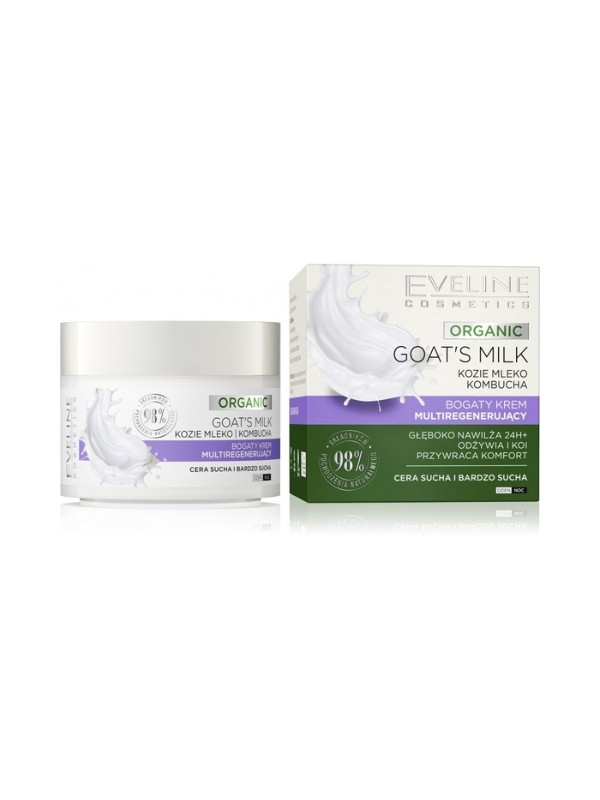 Eveline Organic Goat's Milk Rich Multi-regenerating face cream 50 ml