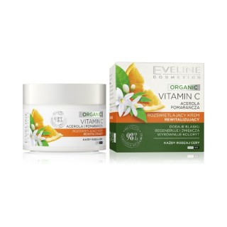 Eveline Organic Vitamin C Rozświetlający Krem do twarzy rewitalizujący 50 ml