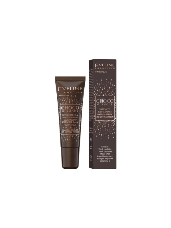 Eveline Choco Glamour Nourishing and moisturizing Balm - lip serum for the day 12 ml