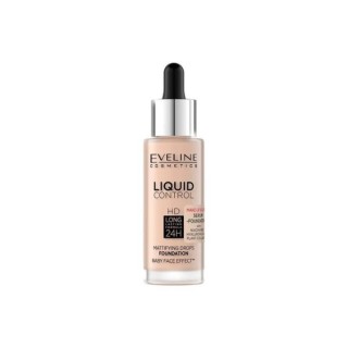 Eveline Liquid Control Podkład do twarzy z Niacynamidem w Droperze /050/ Golden Beige 32 ml