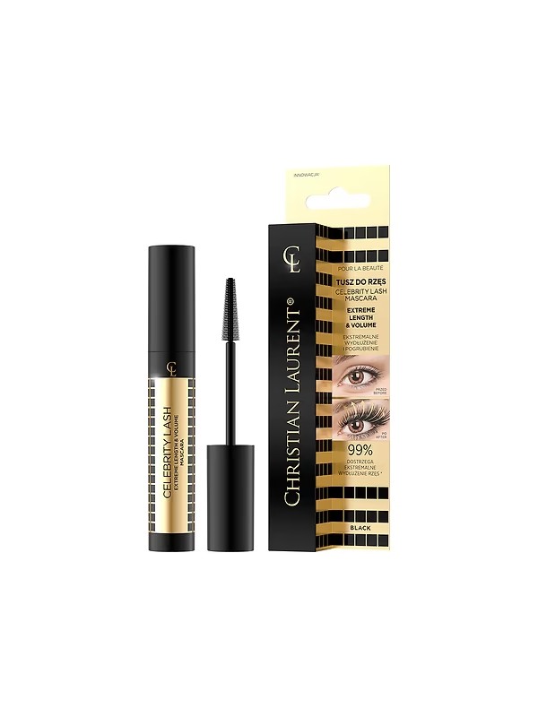 Eveline Christian Laurent Celebrity Lash Mascara Extreme Lengthening and Thickening 7 ml