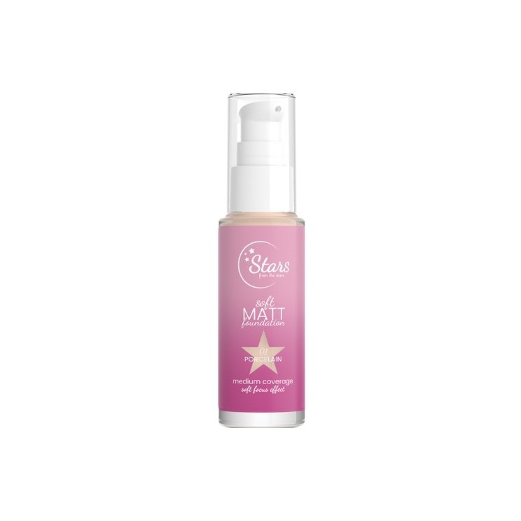 Stars from the Stars Soft Matt Foundation matujący Podkład do twarzy /01/ Porcelaine 30 ml