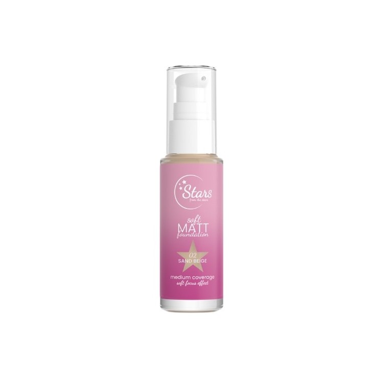 Stars from the Stars Soft Matt Foundation matujący Podkład do twarzy /02/ Sand Beige 30 ml