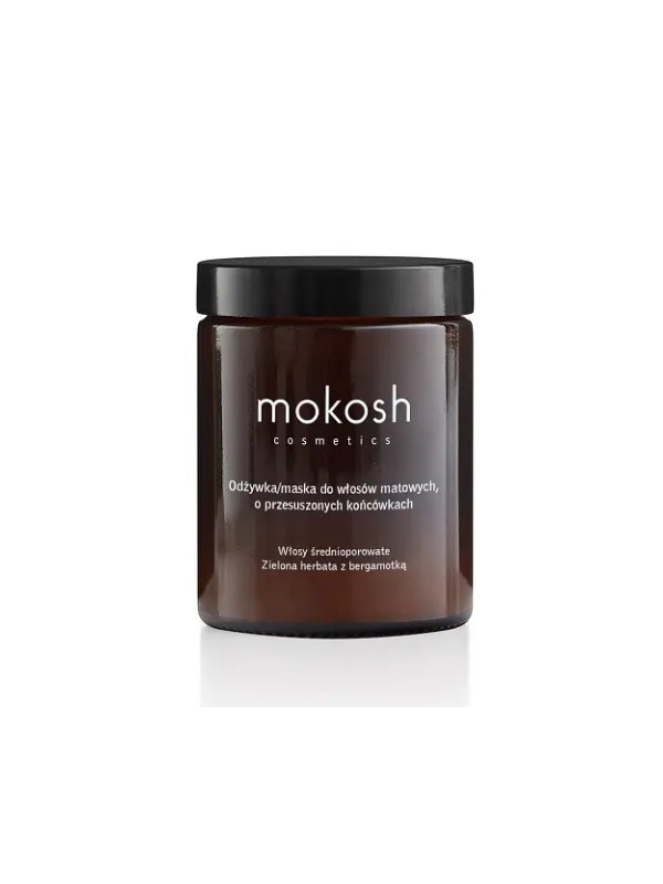 Mokosh Conditioner/Mask for medium porosity, matte hair with dry ends Green Tea with Bergamot 180 ml