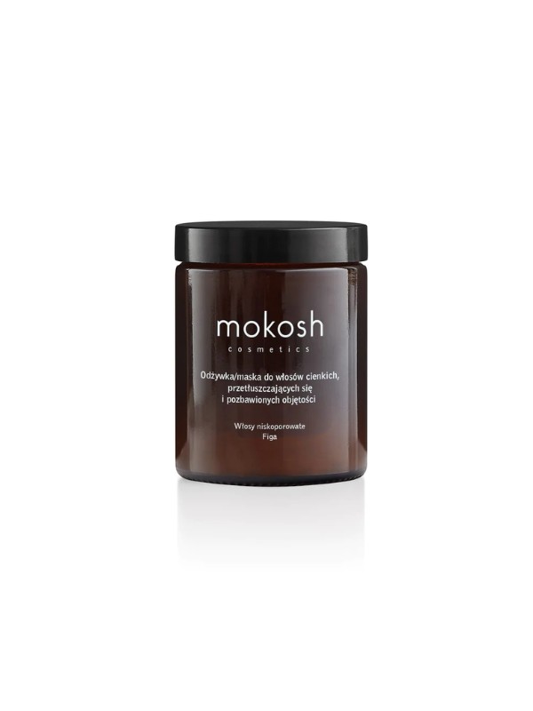 Mokosh Conditioner/Mask for low porosity, thin, oily and volumeless hair Fig with Charcoal 180 ml