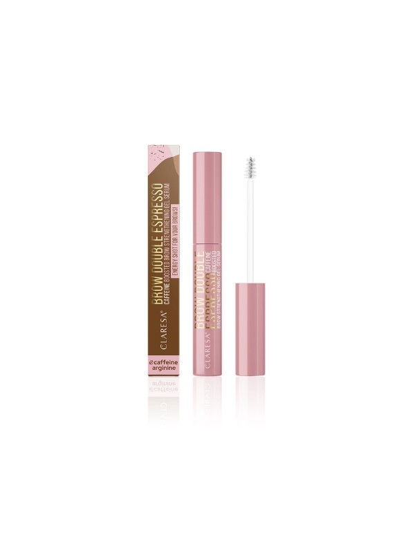 Claresa Brow Double Espresso Wzmacniające żelowe Serum do brwi 6 g 