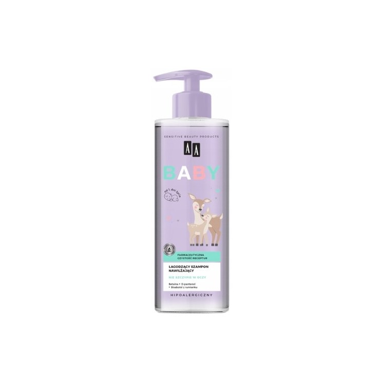 AA Baby Łagodzący Szampon do skóry głowy i włosów Nawilżający 250 ml 