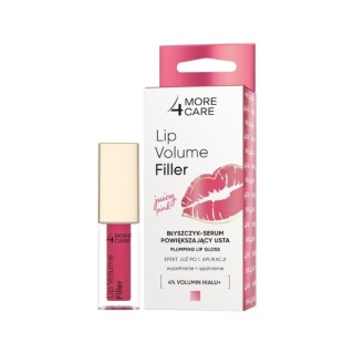 More 4 Care Lip Volume Filler Błyszczyk - serum powiększający usta Juicy Pink 4,8 g