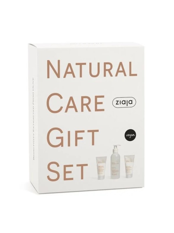 Ziaja Natural Care Gift Set Night face cream 50 ml + Day face cream 50 ml + Face cleansing gel 200 ml