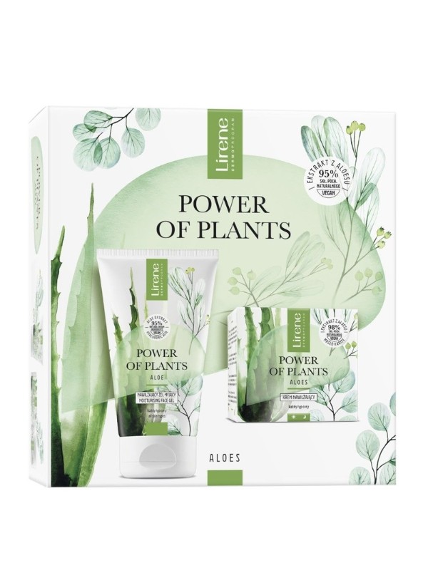 Lirene Power of Plants Aloe Set: Face cream 50 ml + Hand cream 75 ml