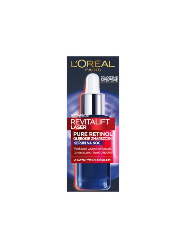 L'oreal Revitalift Laser Pure Retinol Serum Reducing Face Serum for Night 30 ml