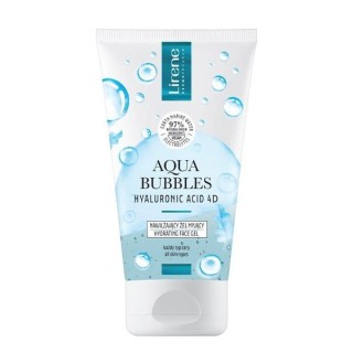 Lirene Aqua Bubbles Hyaluronic Acid 4D moisturizing Facial cleansing gel for all skin types 150 ml