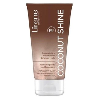 Lirene illuminating golden Coconut Shine body and face cream 150 ml