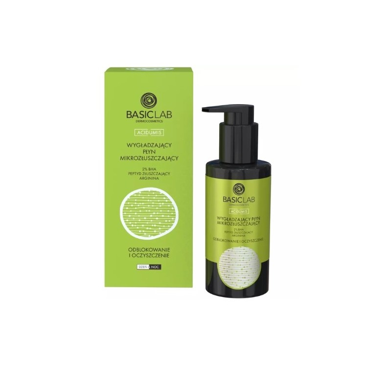 BasicLab Acidumis smoothing Micro-exfoliating face fluid 2% BHA and exfoliating tripeptide 100 ml