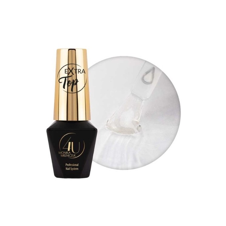 MollyLac Extra Top no Wipe by Monika Mieleniczuk Top for hybrid nail polishes 10 g