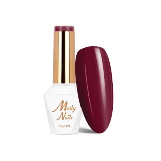 MollyLac /41/ Elite Women Hybrid Nail Polish Burgundy 8 g