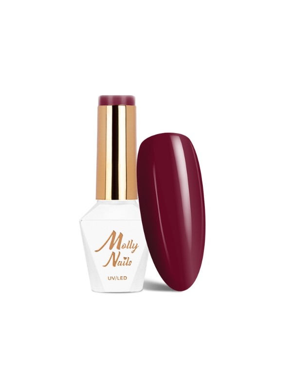 MollyLac /41/ Elite Women Hybrid Nail Polish Burgundy 8 g