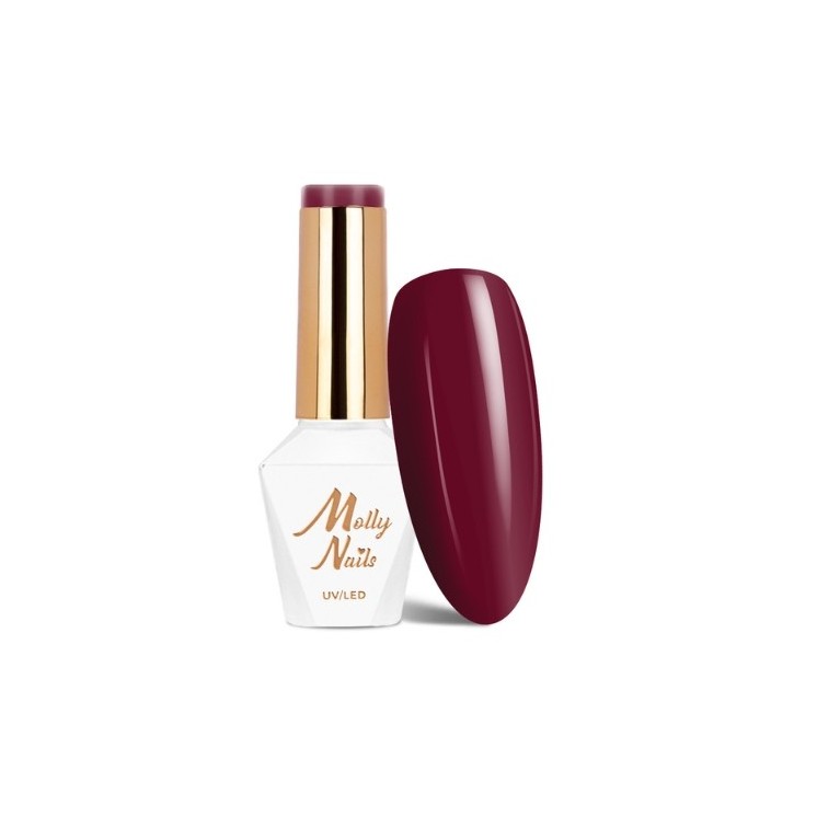 MollyLac /41/ Elite Women Hybrid Nail Polish Burgundy 8 g