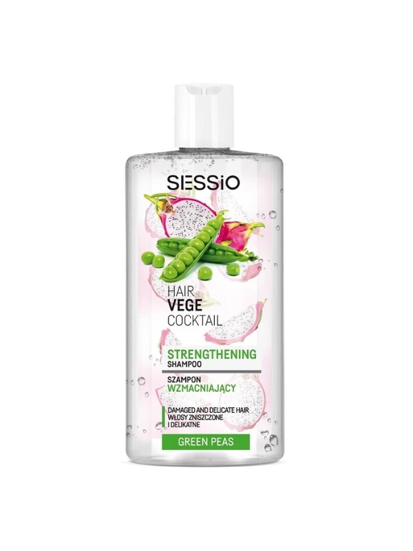 Sessio Hair Vege Cocktail wzmacniający Szampon do włosów z proteinami groszku 300 g