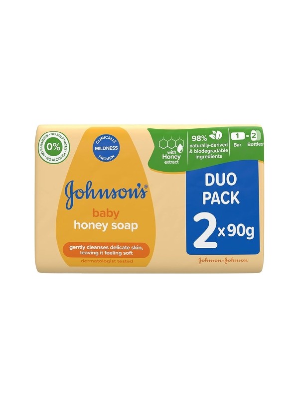 Johnson's Honey bar soap, two-pack 2x90 g