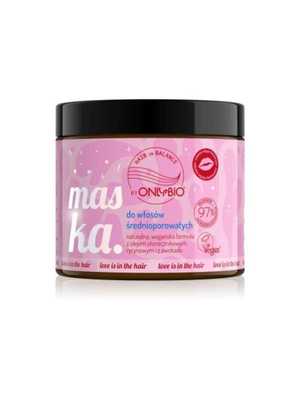 ONLYBIO Hair in Balance Love is in the Hair Mask for medium porosity hair 400 ml