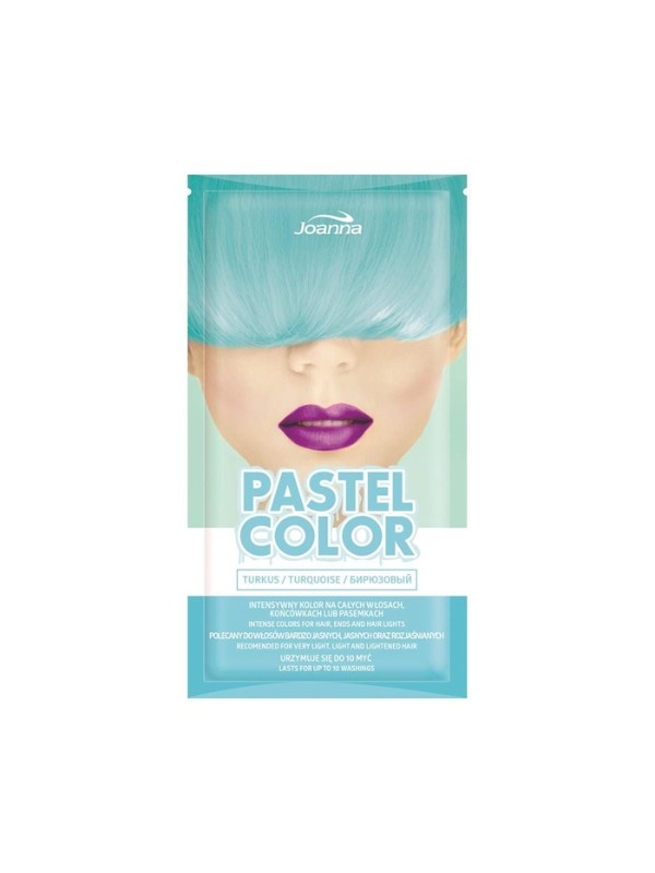 Joanna Pastel Color Szampon koloryzujący do włosów Turkus 35 g